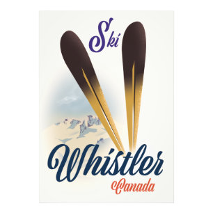 Foto Cartaz de esqui Whistler Canadá