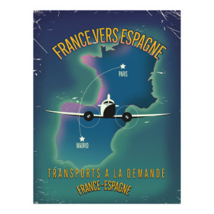 Foto cartaz de férias da França para a Espanha