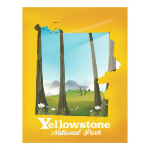 Foto Cartaz de férias do Parque Nacional de Yellowstone