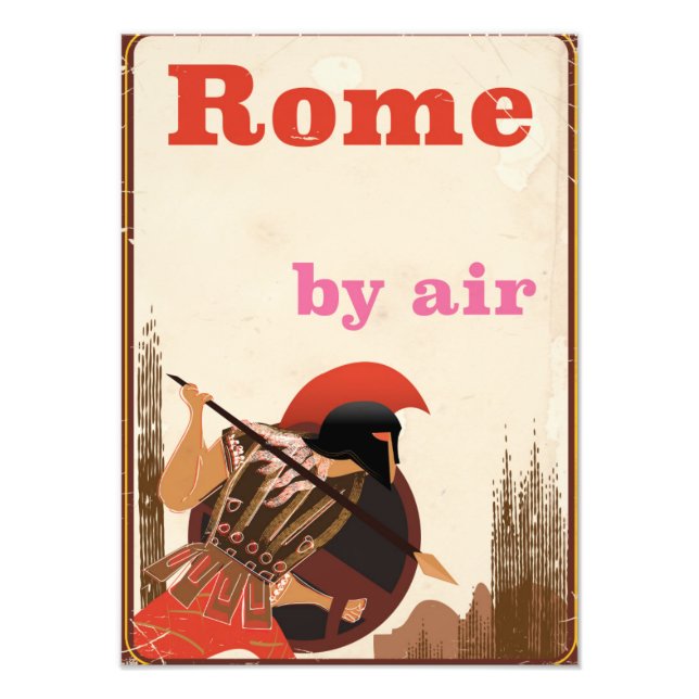 Foto cartaz de viagem aérea Gladiador de Roma (Frente)