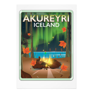 Foto cartaz de viagem Akureyri Islândia