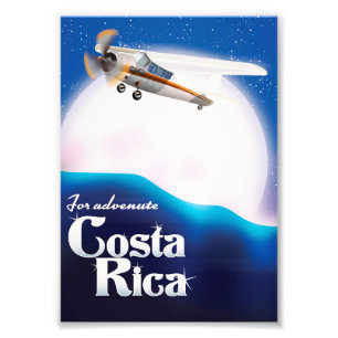 Foto Cartaz de viagem da aventura da Costa Rica na lua