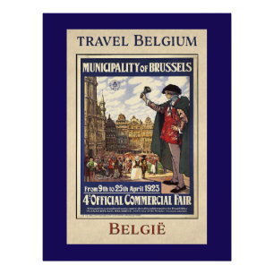 Foto Cartaz de Viagem da Bélgica (1923)