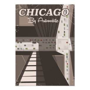 Foto cartaz de viagem da cidade de Chicago