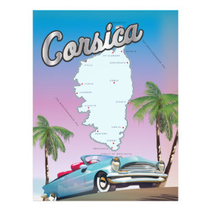 Foto cartaz de viagem da Córsega