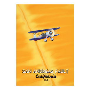 Foto Cartaz de viagem da falha de San Andreas Califórni