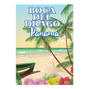 Foto Cartaz de viagem da praia Boca del Drago Panamá