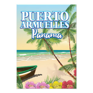 Foto cartaz de viagem da praia de Puerto Armuelles Pana