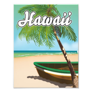 Foto cartaz de viagem da Praia Tropical do Havaí