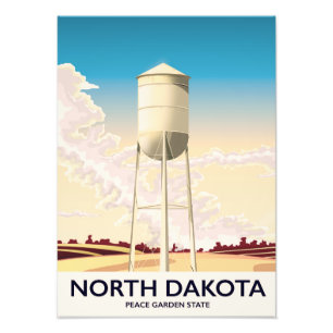 Foto cartaz de viagem da Torre de Água de Dakota do Nor