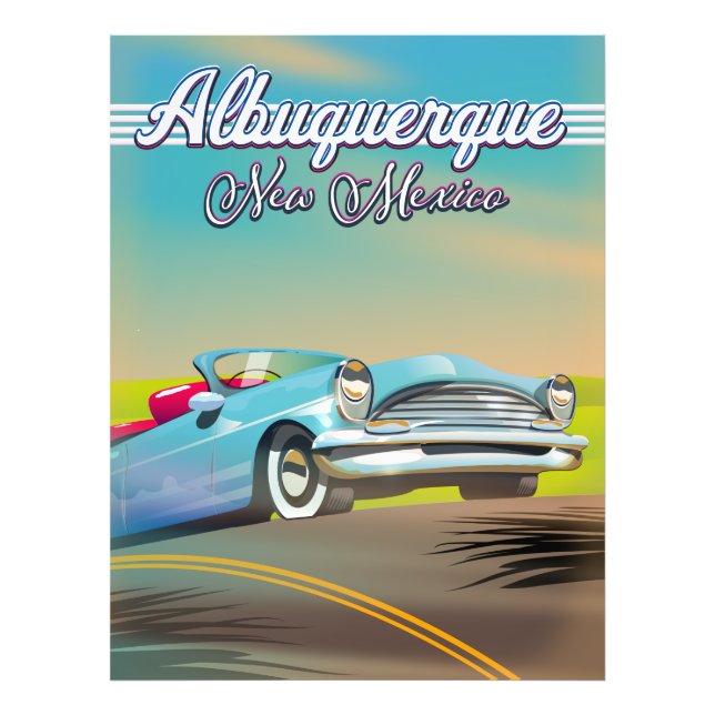 Foto cartaz de viagem de Albuquerque Novo México. (Frente)