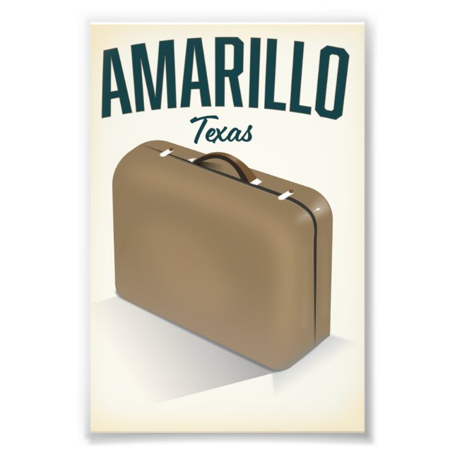 Foto Cartaz de viagem de Amarillo texas (Frente)
