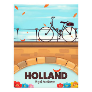 Foto Cartaz de viagem de bicicleta "Ik zal handhaven" d