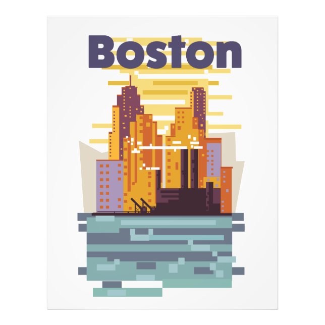Foto Cartaz de viagem de Boston (Frente)