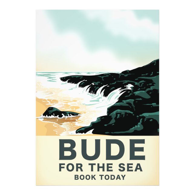 Foto Cartaz de viagem de Bude Cornwall (Frente)