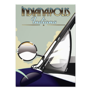 Foto Cartaz de viagem de carro antigo de Indianápolis