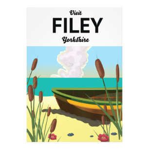 Foto Cartaz de viagem de Filey, Yorkshire à beira-mar