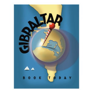 Foto cartaz de viagem de Gibraltar