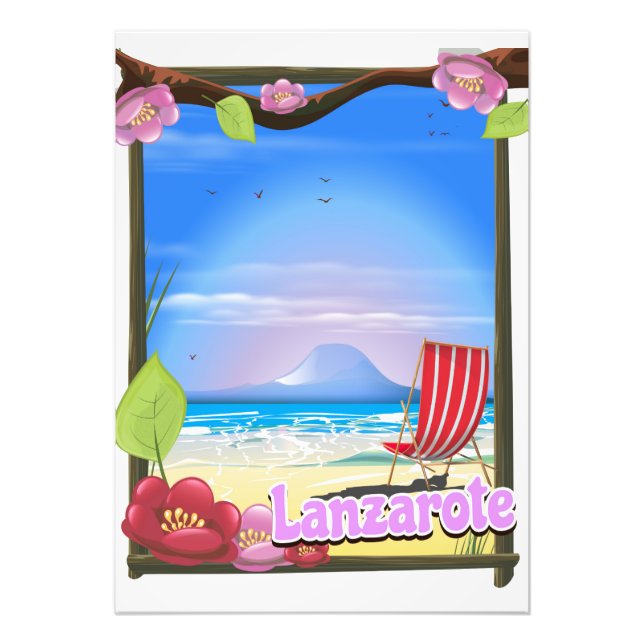 Foto Cartaz de viagem de Lanzarote (Frente)