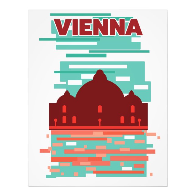 Foto cartaz de viagem de Viena (Frente)