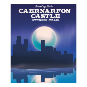 Foto Cartaz de viagem do Castelo de Caernarfon, Gwynedd