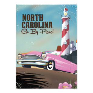 Foto Cartaz de viagem do Farol da Carolina do Norte