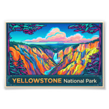 Cartaz de Viagem do Parque Nacional de Yellowstone