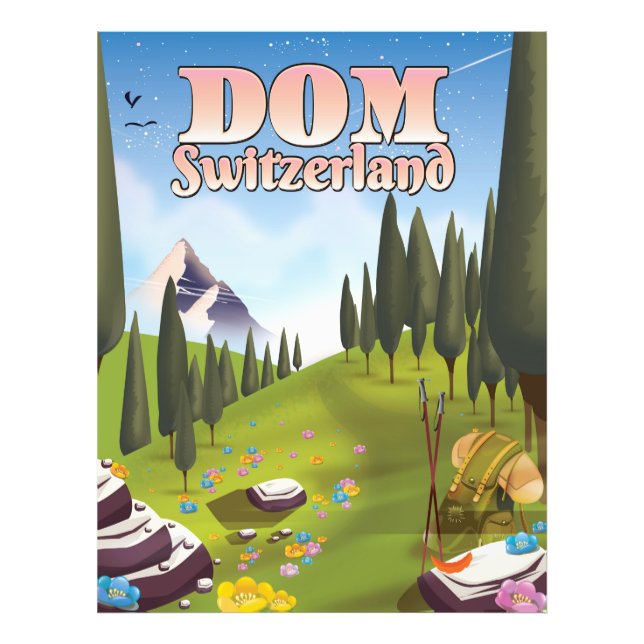 Foto Cartaz de viagem Dom Suíça (Frente)