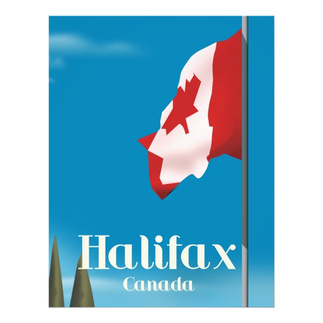 Foto Cartaz de viagem Halifax Canadá (Frente)