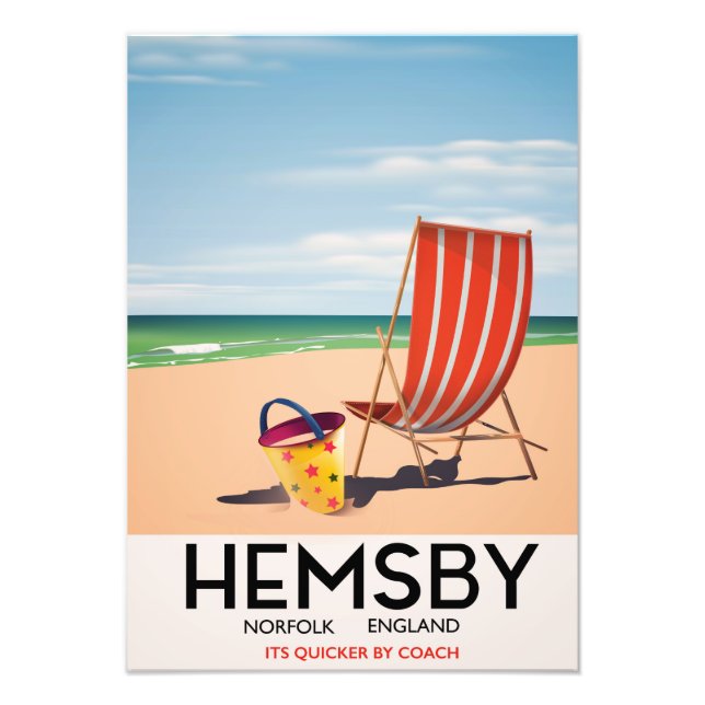Foto cartaz de viagem Hemsby Norfolk (Frente)