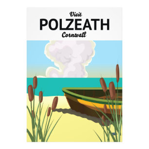 Foto Cartaz de viagem para Polzeath, Cornualha à beira-