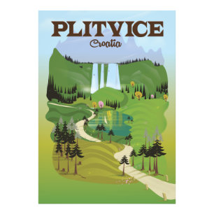 Foto Cartaz de viagem Plitvice Croácia