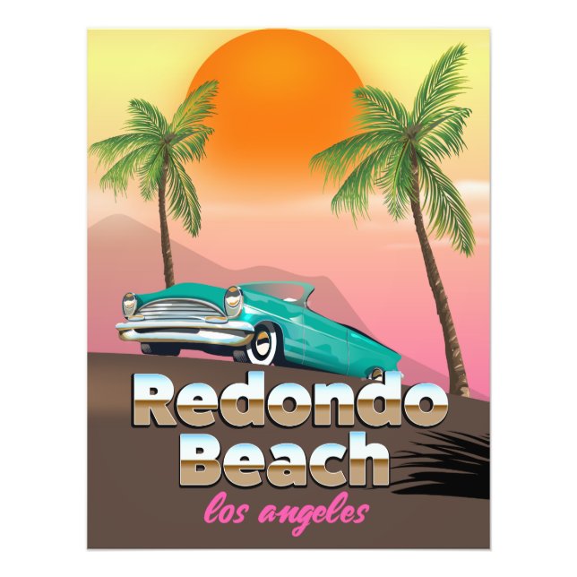 Foto Cartaz de viagem Redondo Beach LA (Frente)