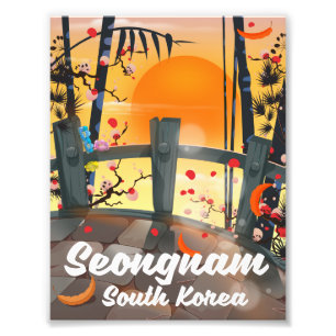 Foto cartaz de viagem Seongnam Coreia do Sul