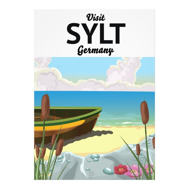 Foto Cartaz de viagem Sylt Alemanha (Frente)