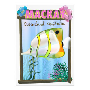 Foto Cartaz de viagem tropical Mackay Austrália