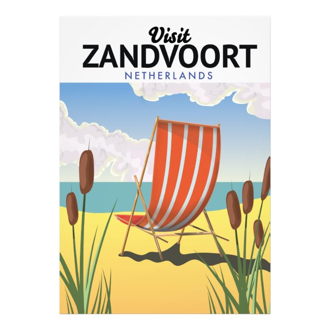 Foto Cartaz de viagem Zandvoort Holanda (Frente)