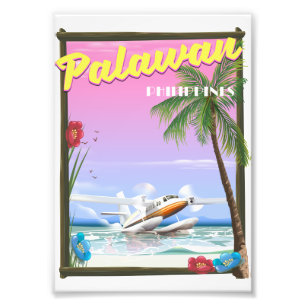 Foto cartaz de voo para Palawan Filipinas