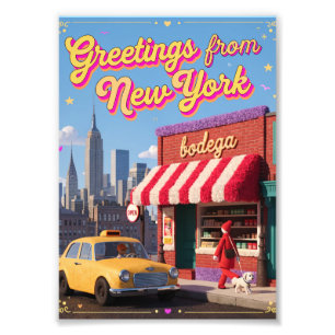Foto Cartaz do Táxi Noturno da Bodega de Nova York