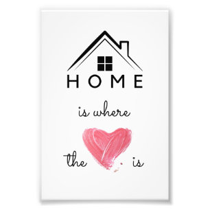 Foto Cartaz Home Is Where the Heart Is – Arte de Parede