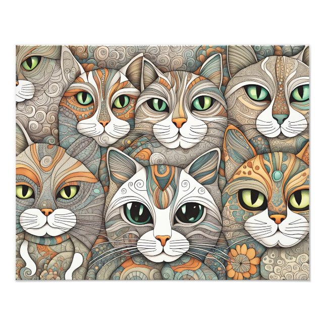 Foto cartaz para acalmar gatos (Frente)