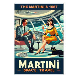 Foto Cartazes de Viagens Espaciais Martini Os Martini's