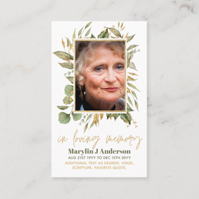 Foto: Cartões de Oração Memorial Celebração da Vid (Frente)