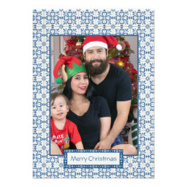 Foto Cartolina de Natal e pétalas de flores