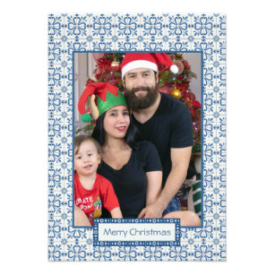 Foto Cartolina de Natal e pétalas de flores