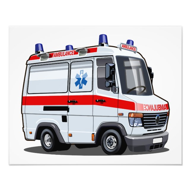 Foto Cartoon Ambulance Car (Frente)