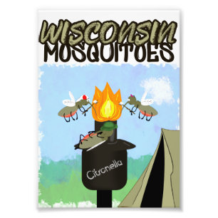 Foto Cartoon de Wisconsin Mosquitos - Camping de Tiki