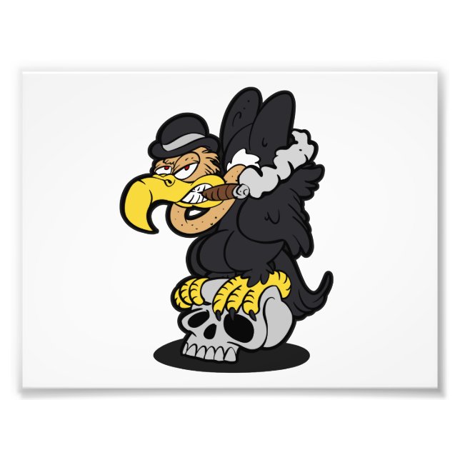 Foto Cartoon Griffon Vulture | escolher cor de fundo (Frente)