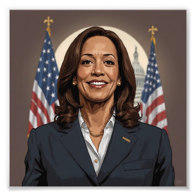 Foto Cartoon Kamala Harris (Frente)