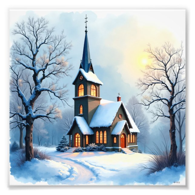 Foto Casa debaixo da neve (Frente)